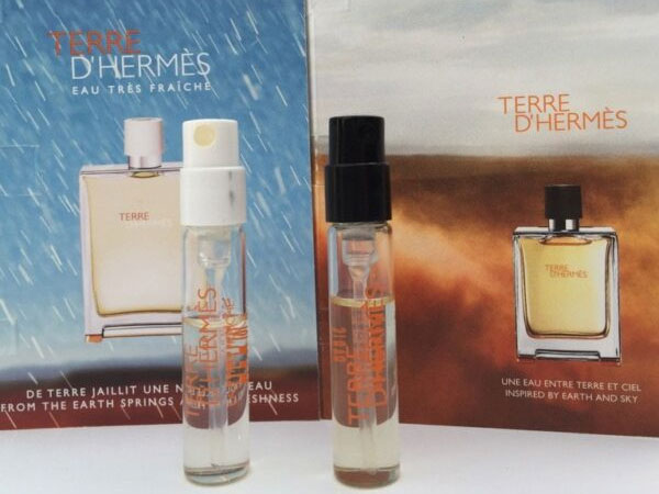 2 Hermes Terre D Hermes & Terre Dâ€™Hermes EAU Tres Fraiche Edt 2ml Spray Vial